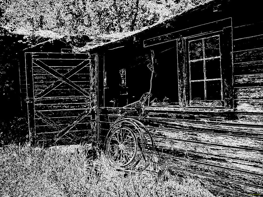 Old Barn White On Black Photograph By Charles Wivell | Fine Art America