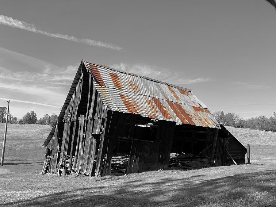 Old Barn With Rusty Roof Photograph by Beverly Read