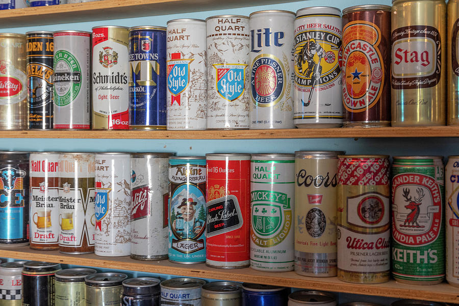 Old Beer Can Collection Photograph by Bradford Martin