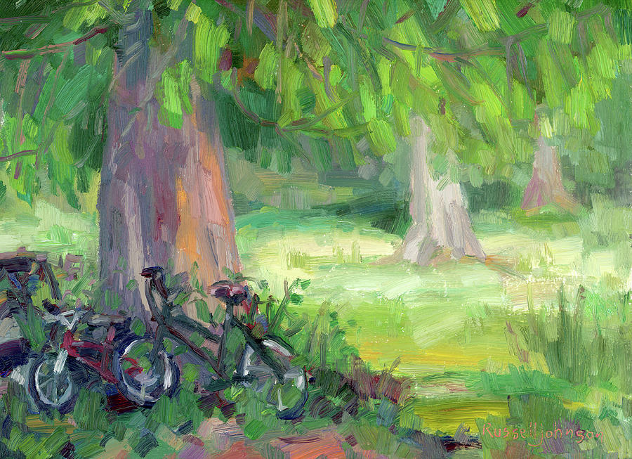 old bike painting