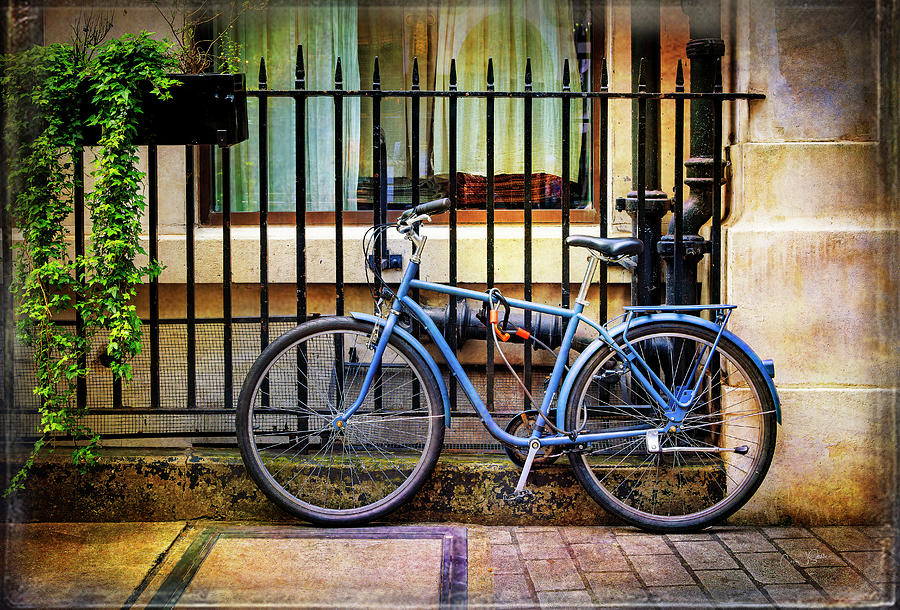 Old Blue Bicycle Photograph by Craig J Satterlee Old Blue Bicycle Photograph by Craig J Satterlee