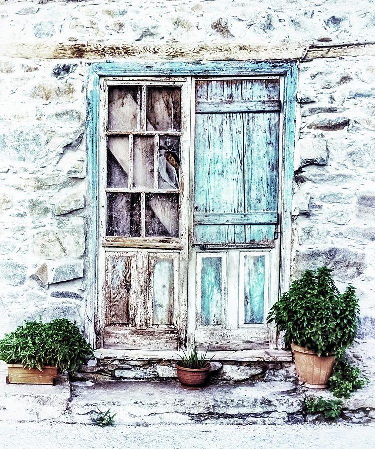 Old Blue Doors Photograph by James DeFazio