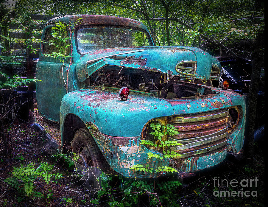 Old Blue Ford Truck Photograph by Nick Zelinsky Jr