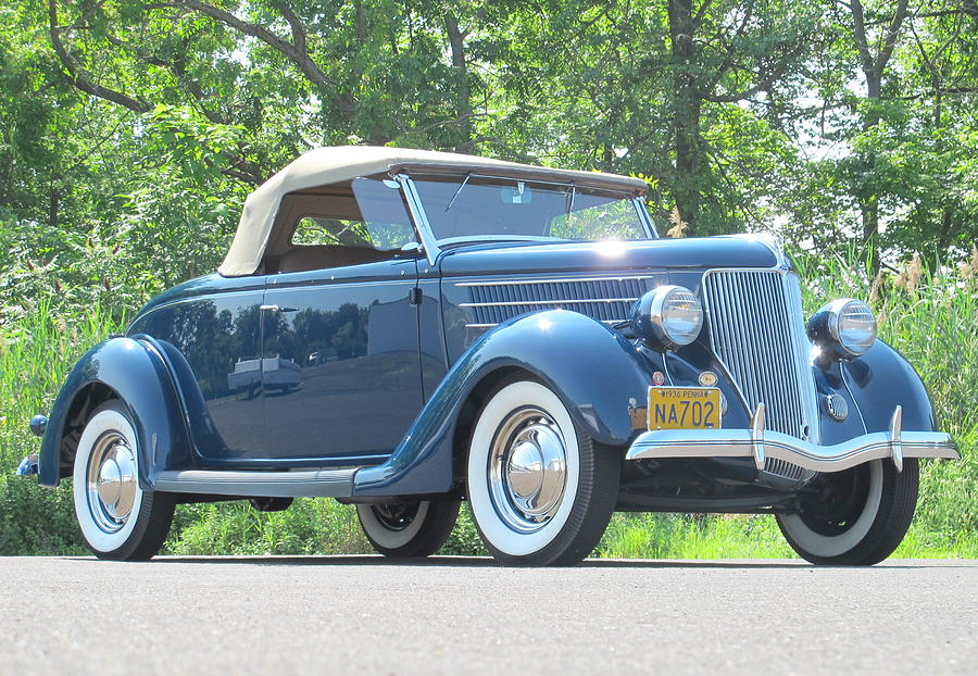 Old Blue Ford Photograph By Wayne Woodruff - Fine Art America