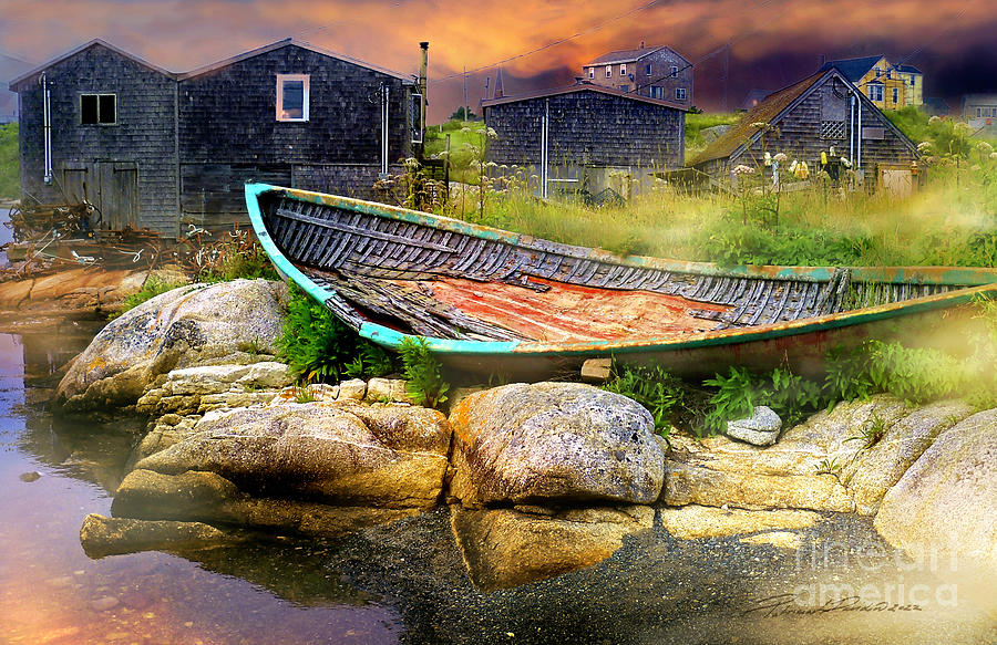 Old Boat At Peggys Cove Photograph by Pat Davidson