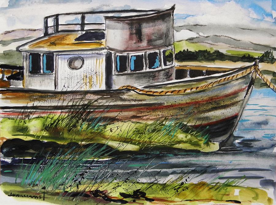 Old Boat Painting by John Williams