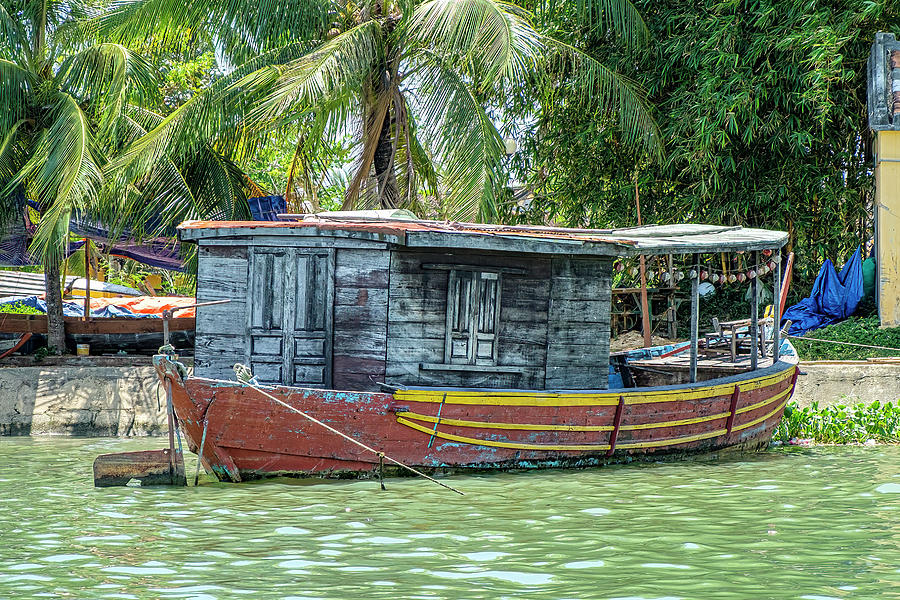 Hoi An Photograph - Old Boat by Marla Brown