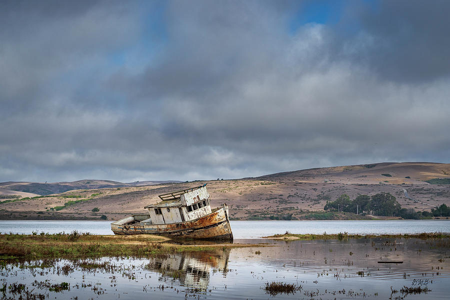 Boat Photograph - Old Boat Tomales Bay II Color by David Gordon