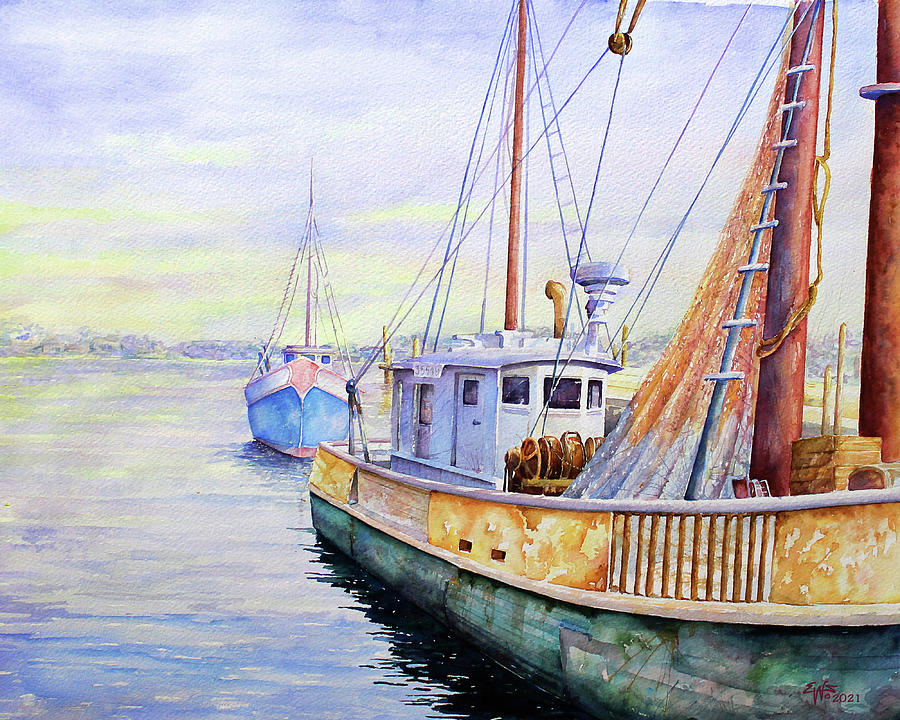 Old Boats Painting by Gary Evans | Fine Art America