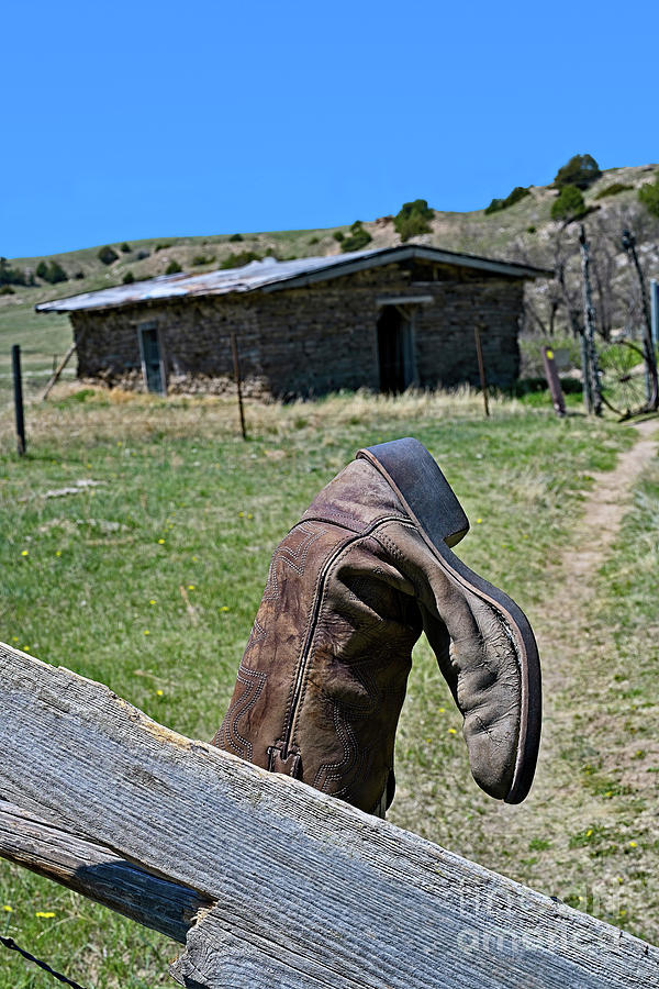 Old Boot Photograph by Jon Burch Photography