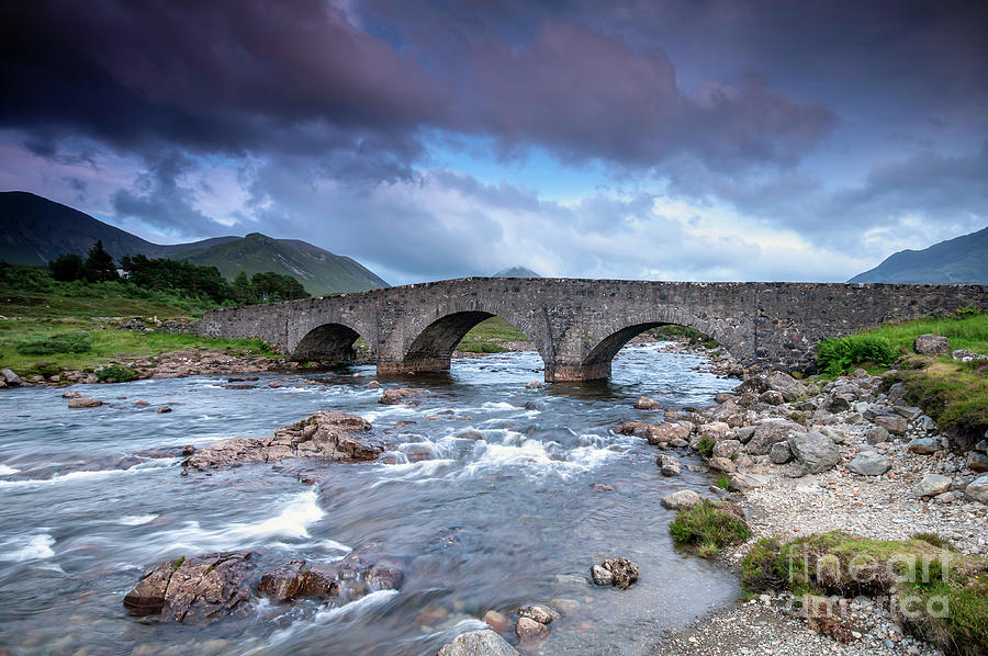 Old Bridge at Sligachan Photograph by David Lichtneker