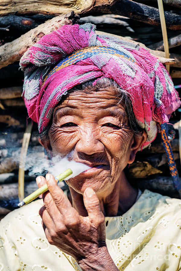 Old burmese lady Photograph by Matteo Colombo
