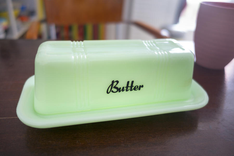Old Butter Dish Photograph by Thomas Winz