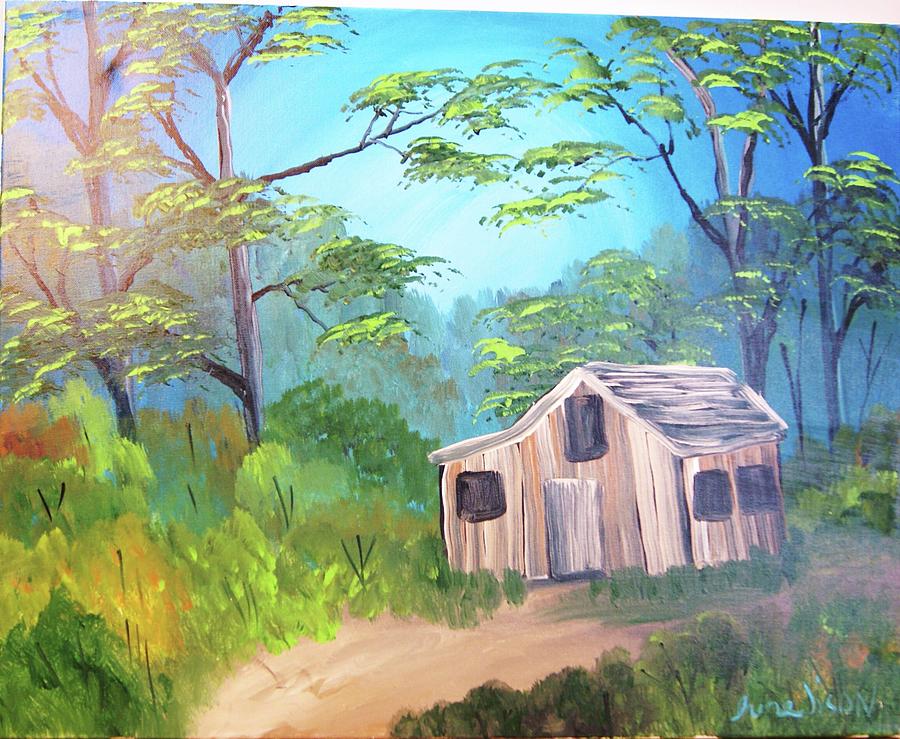 Old Cabin Painting by Irene Tison - Fine Art America