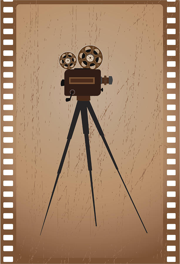 Old Camera And Film Drawing by Fitie