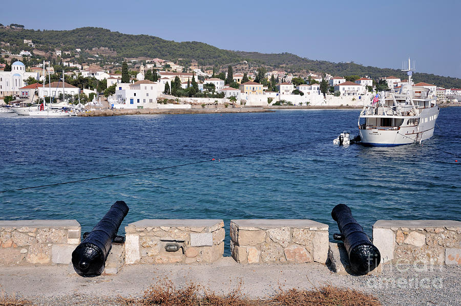 Old cannons at Faros area of the old port Photograph by George Atsametakis