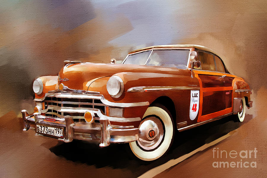 Old car 23e Painting by Gull G