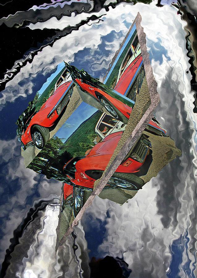 Old car as art selection deformation Digital Art by Karl Rose