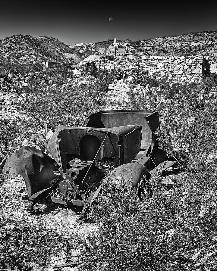 Old Car At Mariscal Mine Photograph by Mike Schaffner