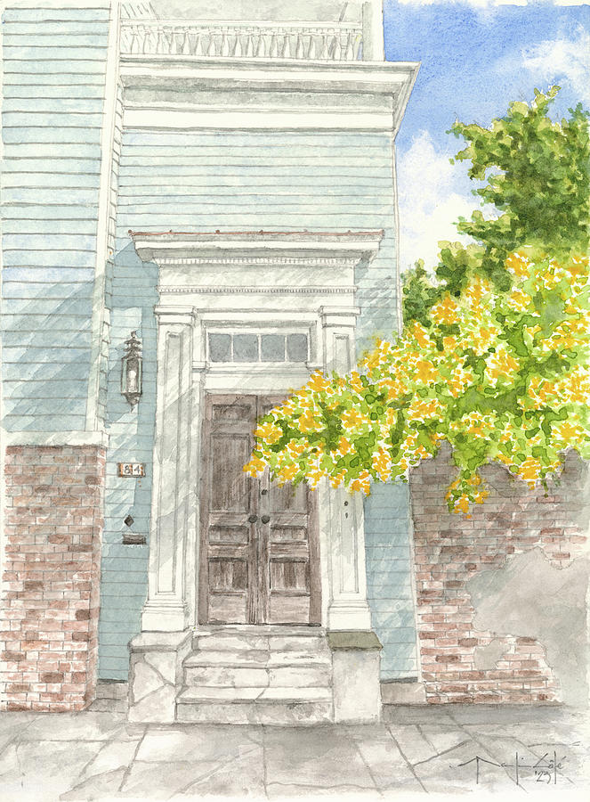 Old Charleston House Painting By Martin Cote Fine Art America   Old Charleston House Martin Cote 