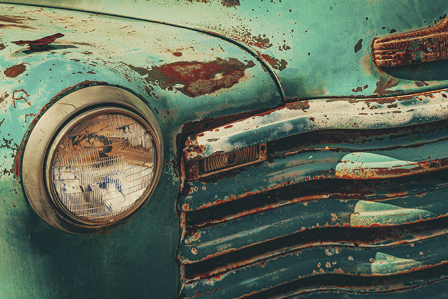 Vintage Photograph - Old Chevy by Dave Bowman