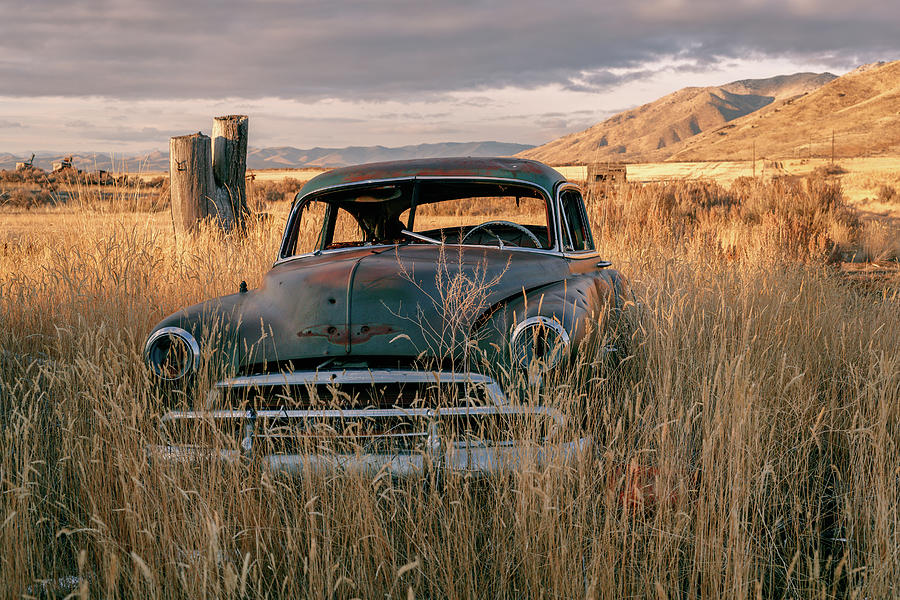 Old Chevy in the Pocatello Valley Photograph by Murray Rudd