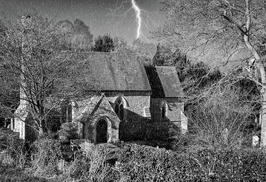 Old Church in a Storm Photograph by Roy Pedersen