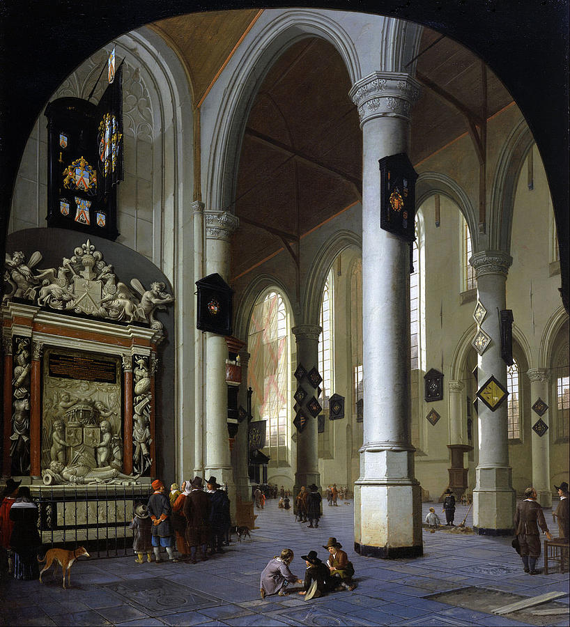 Old Church in Delft with the Tomb of Admiral Tromp  Photograph by Paul Fearn