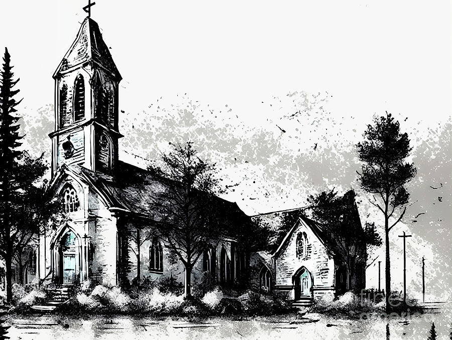 Old Church Digital Art by Javier Narvaez - Fine Art America