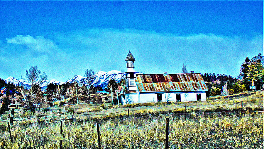 Old Church Pagosa Springs Mixed Media by Anastasia Savage Ealy