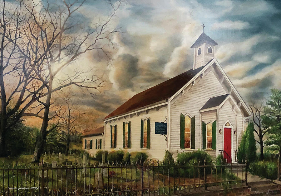 Old Church Painting by Wade Jenkins - Pixels