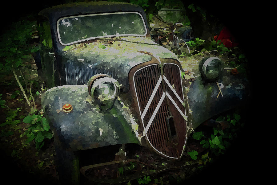 Vintage Mixed Media - Old Citroen by Vintage Collectables