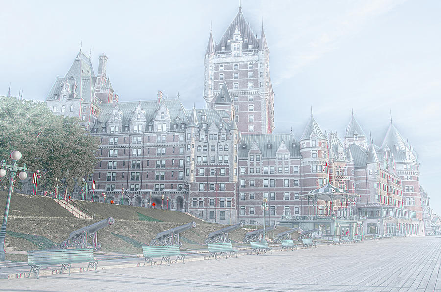 Old City Defended - Chateau Frontenac Quebec City Photograph