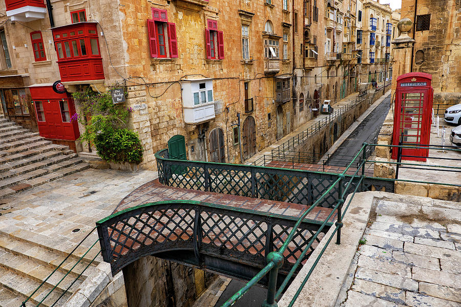 Old City of Il-Belt Valletta in Malta Photograph by Artur Bogacki