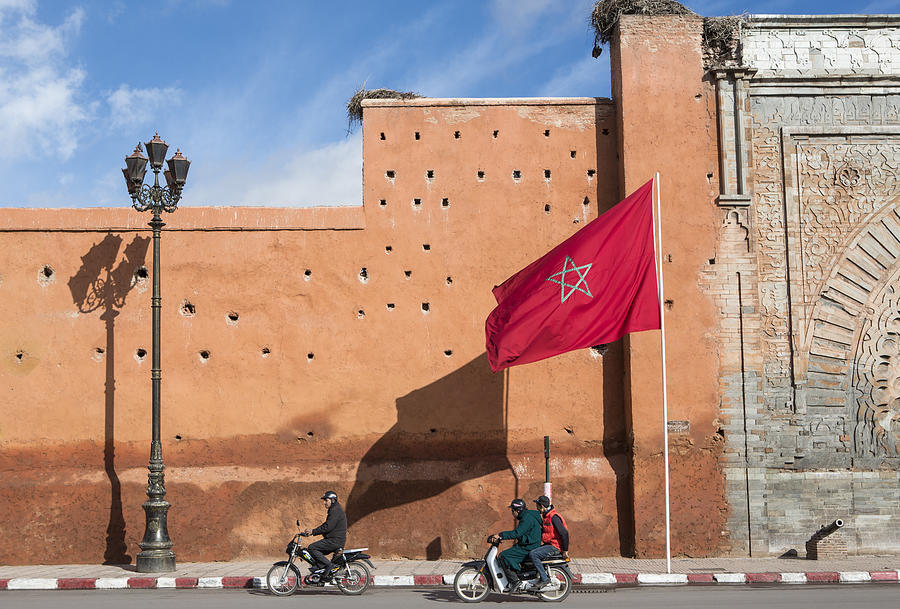 Old city wall, Marrakesh, Morocco Photograph by Tim E White