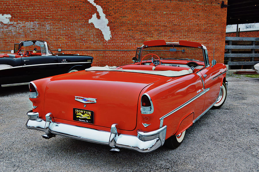 Old Classic Bel Air Convertible Car Back Angle View Photograph by Gaby Ethington