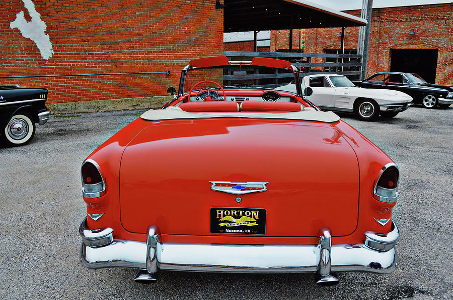 Old Classic Bel Air Convertible Car Back View Photograph by Gaby Ethington
