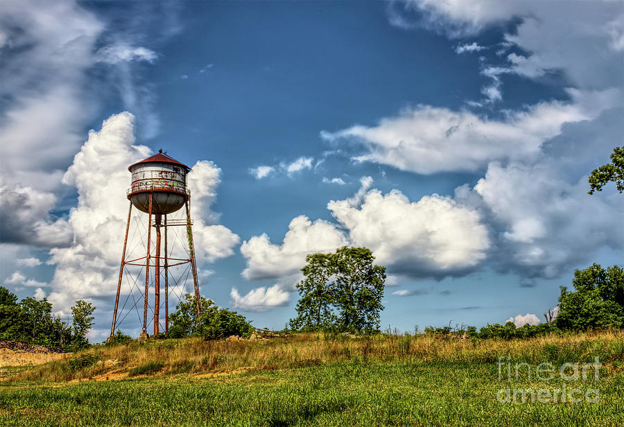 Old Clinton Water Tower Photograph by Douglas Stucky