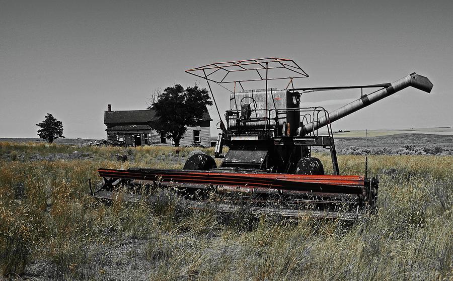 Old  Combine Digital Art by Fred Loring