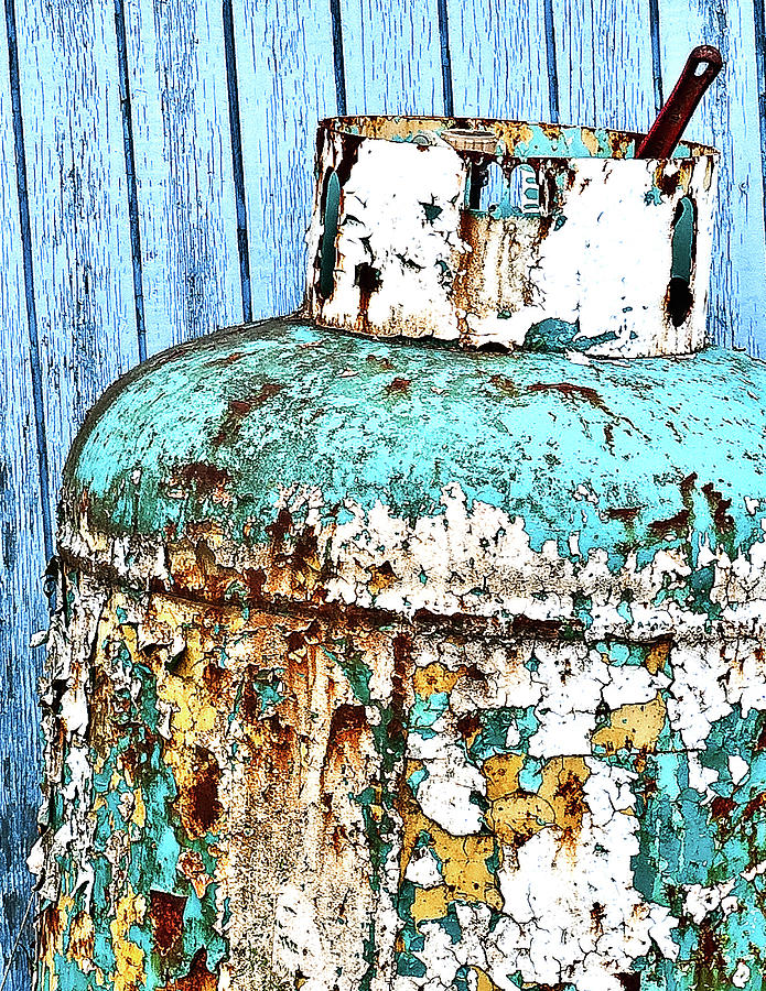 Old Container with Peeling Paint - Hoonah, Alaska Photograph by David Morehead