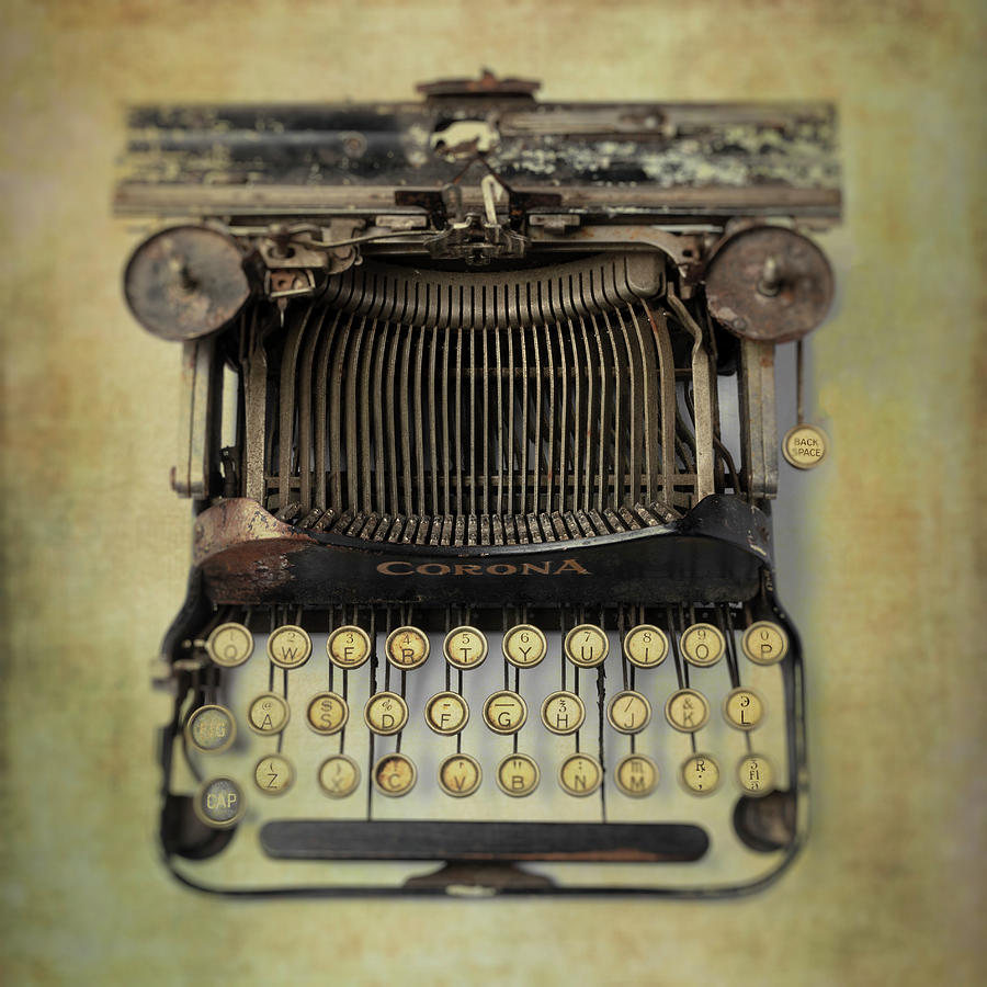 Old Corona Typewriter Photograph by Garry Gay