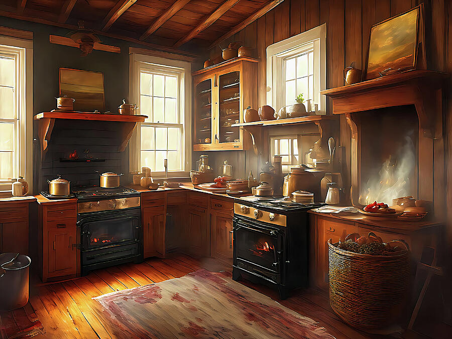 Old Country Kitchen Ai Art by AI Digital Old Country Kitchen Ai Art by AI Digital