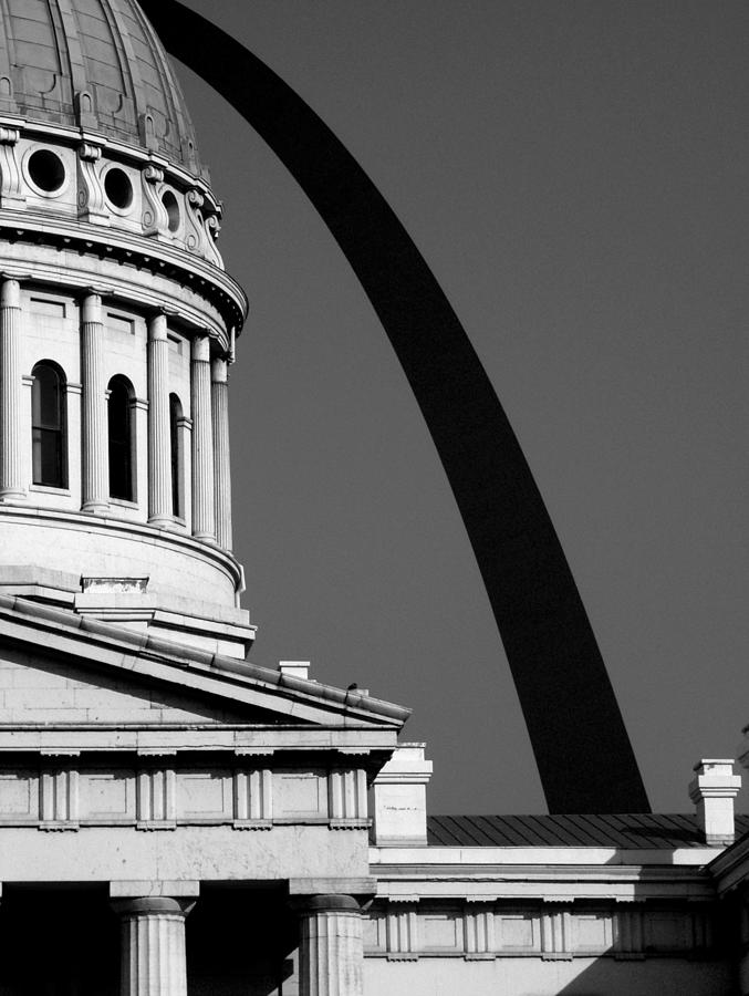 Old Courthouse Cupola Gateway Arch St Louis Photograph by Patrick Malon