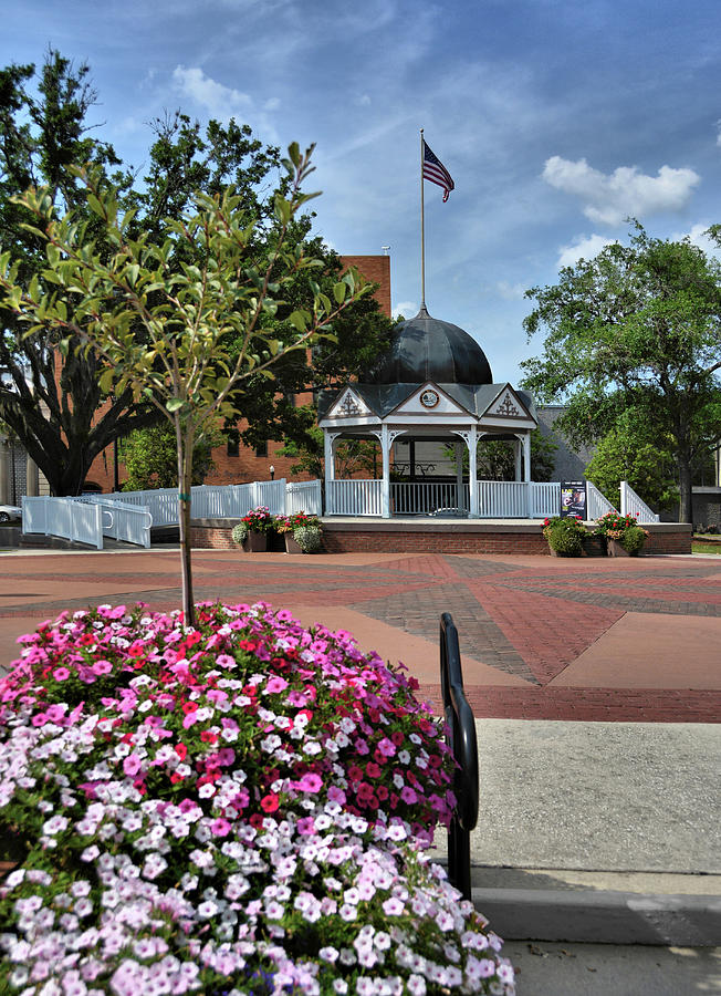 Old Courthouse Square Photograph by Ben Prepelka
