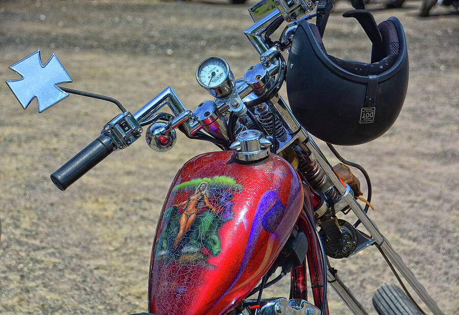 Old Custom Chopper Photograph by Mike Martin