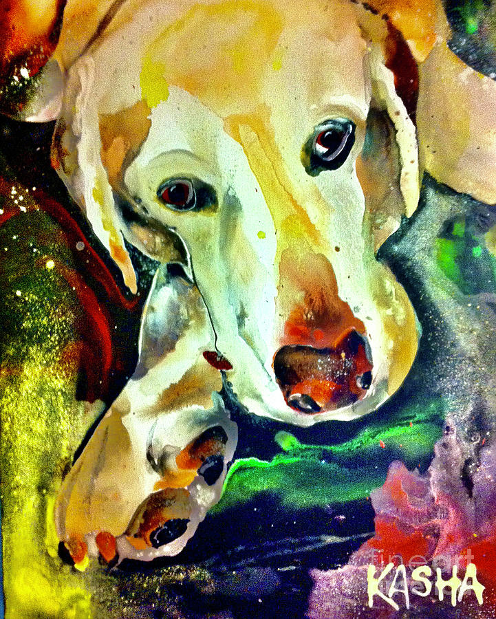 Old Dawg Painting by Kasha Ritter
