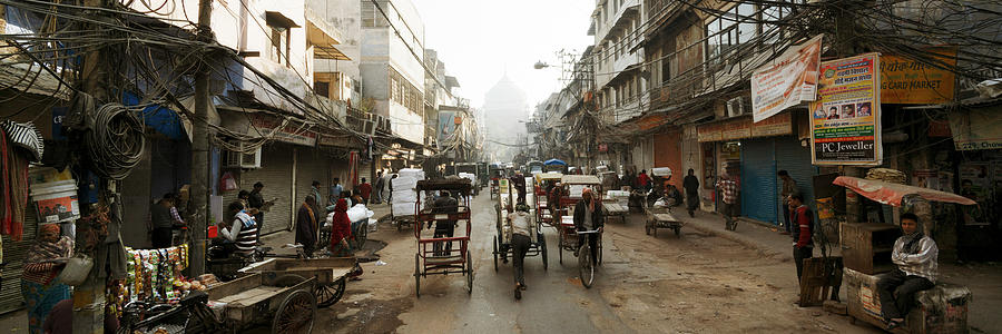 Old Delhi Street Scene India Photograph by Sonny Ryse