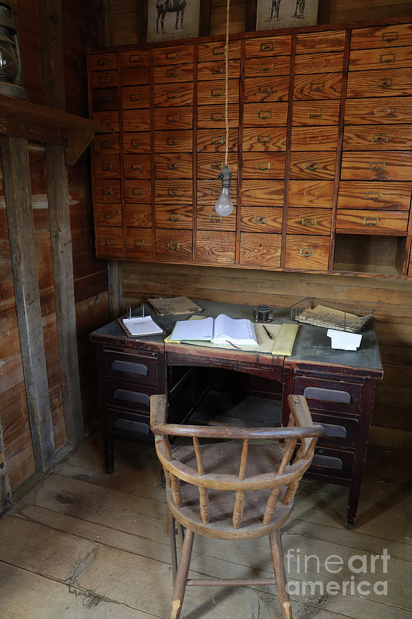 Old Desk at the Livery 7332 Photograph by Jack Schultz