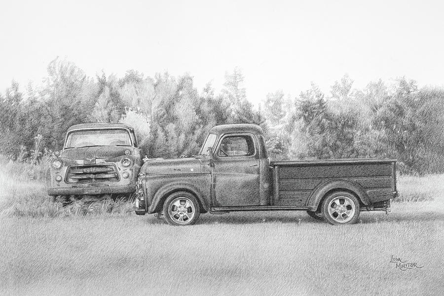 ups truck drawing