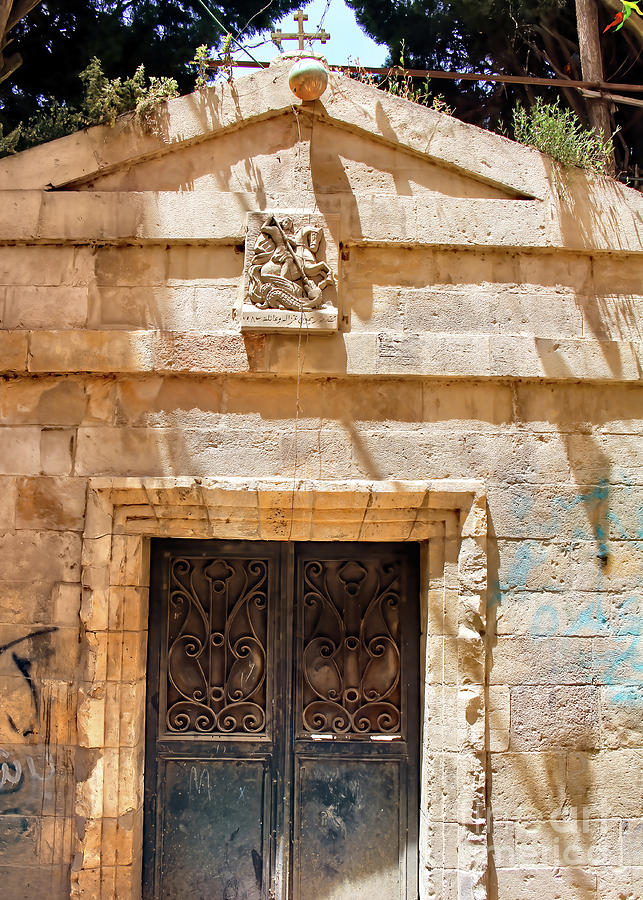 Old Door at St. George Church Photograph by Munir Alawi